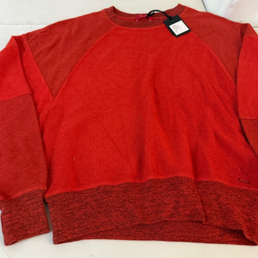 n:PHILANTHROPY red Sweatpants & sweatshirt & top 3 piece holiday coord Set small - Picture 8 of 14